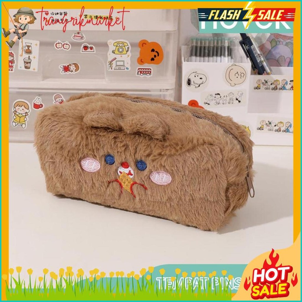 

Never Official- Tempat Pensil Bulu Soft Cute/ Tas Pensil Kosmetik/ Pouch Makeup Kecil Diskon Setengah Harga