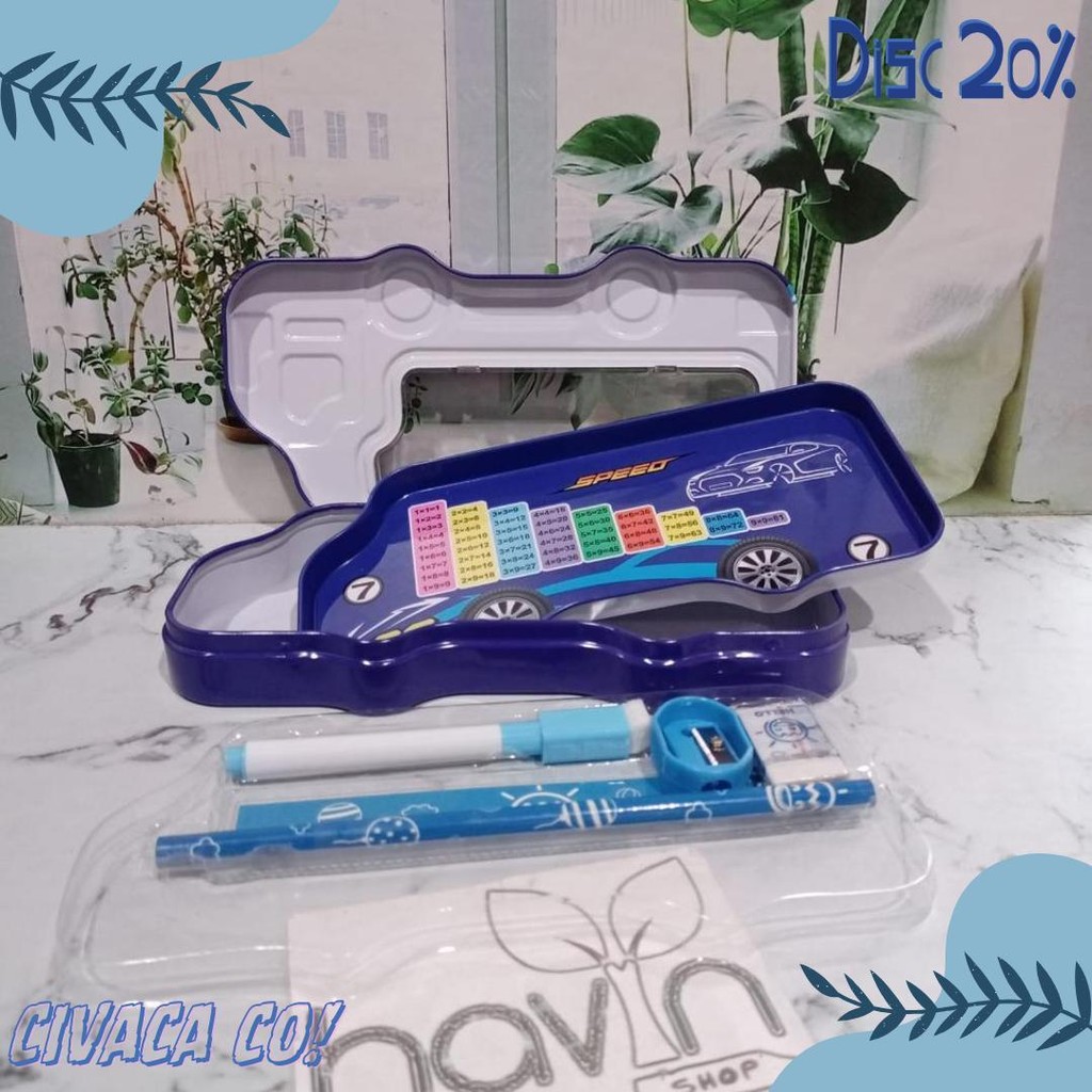 

Kotak Pensil Bahan Kaleng Model Truk Besar Pencil Case Tempat Pensil Diskon Setengah Harga