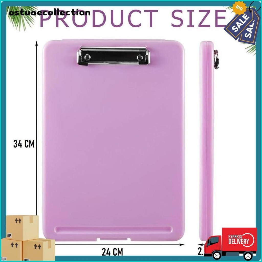 

Clipboard + Storage Alas Papan Ujian / Papan Jalan 2In1 / Clipboard 2 In 1 / Clip Board A4 Diskon Setengah Harga