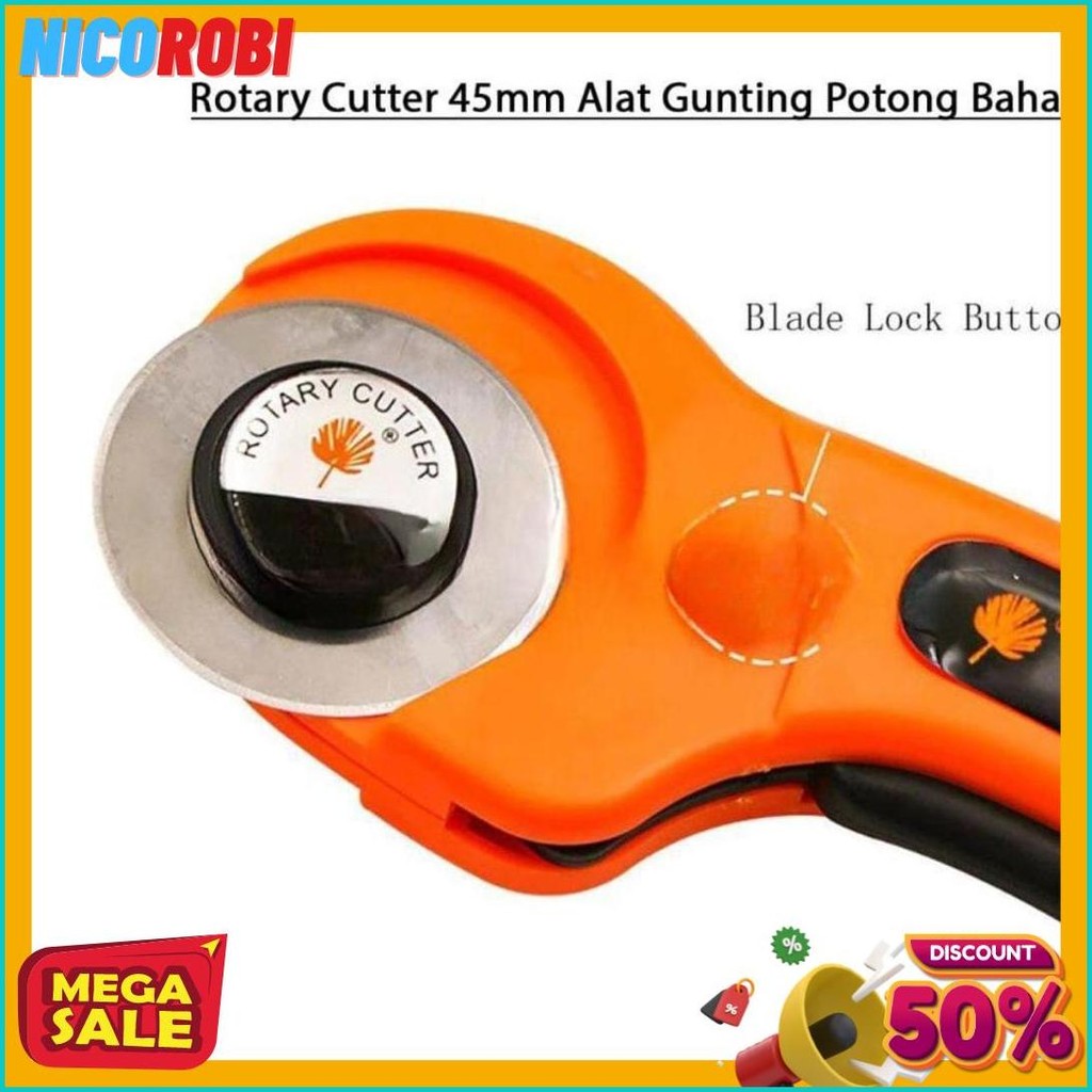 

Rotary Cutter 45Mm / Refill Cutter/ Alat Gunting Potong Bahan Kain Alat Potong Flash Sale! Diskon Hingga 70%