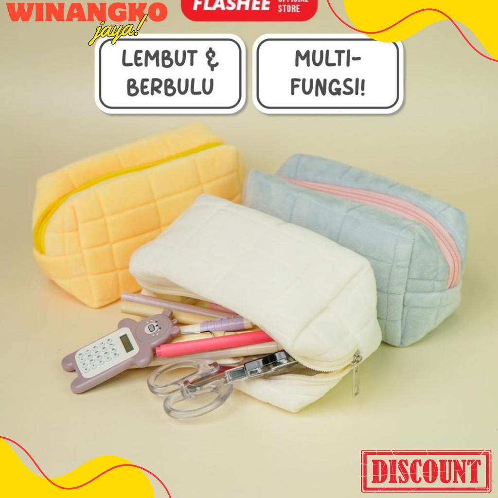 

Flashee Kotak Pensil Aesthetic Korea Bulu Lucu Cloudy Pencil Bag Large Tempat Pensil Sekolah Flashee Muji Style Muat Banyak Kapasitas Besar Multifungsi Terlaris! Produk Ini Banyak Dicari