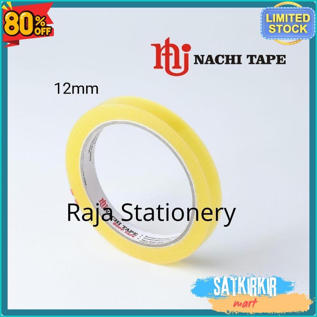 

Nachi Stationery Tape 12Mm 24Mm Selotip Solatip Lakban Solasi Isolasi Nachi [1 Box] Terlaris! Produk Ini Banyak Dicari