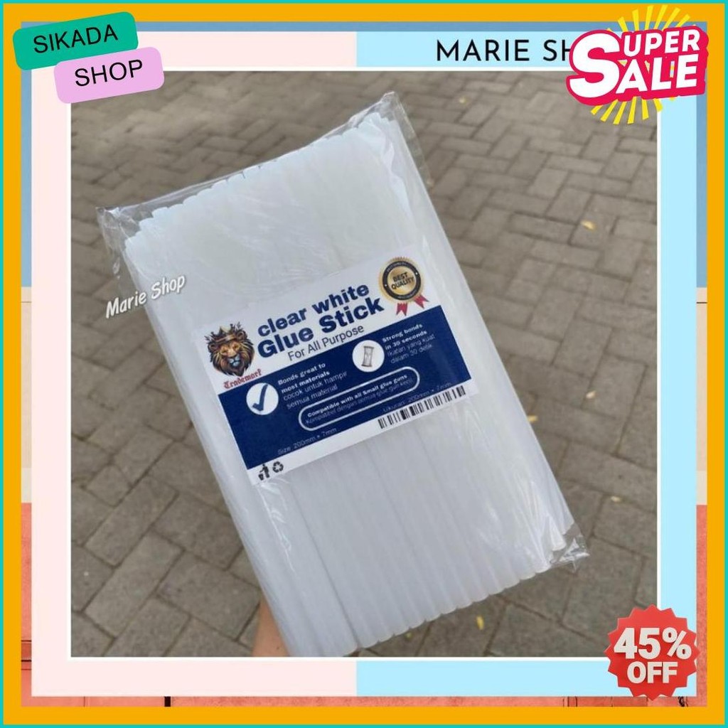 

100 Pc Isi Lem Tembak Refill Glue Stick - Lem Lilin Stick Bakar Perekat Kerajinan Tangan Multifungsi Lem Bakar Terlengkap Dan Termurah