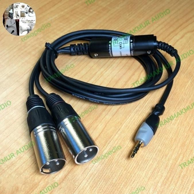 JACK AUDIO HP LAPTOP KE MIXER DAN SOUNDCARD JACK 3,5MM TO XLR STEREO 1804T