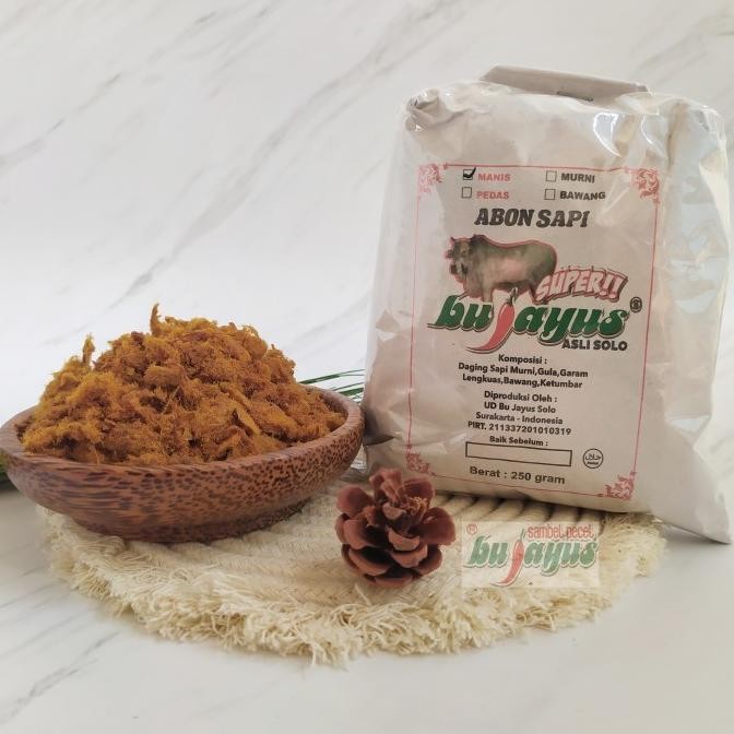 

((((()paling dicari] Abon Sapi SUPER Bu Jayus 250 gram_ PEDAS SPESIAL