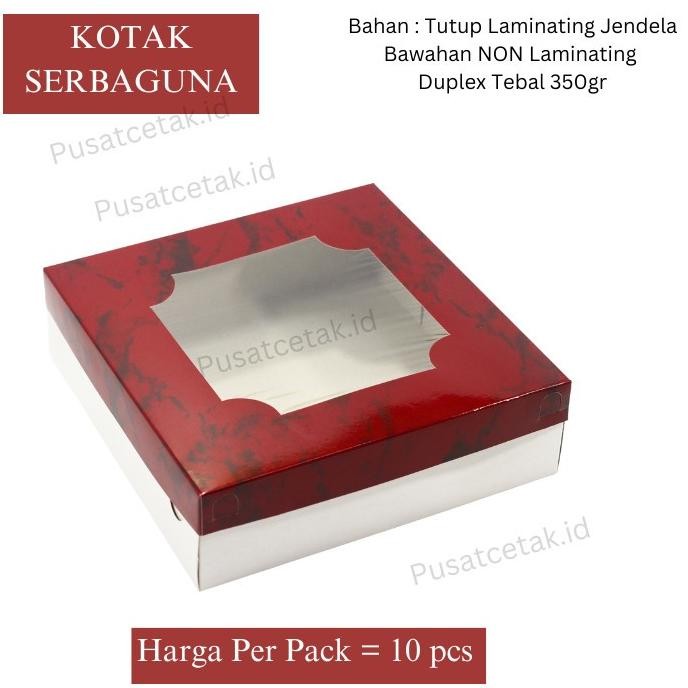 (Good) Kotak Lapis Legit / Box Serbaguna / Dus Kue Donut Bolu 25 x 25 cm