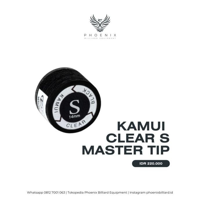 Kamui Clear S Master Tip Billiard | Master Tip Clear | Master Tip S Clear Black | Master Tip Kamui |