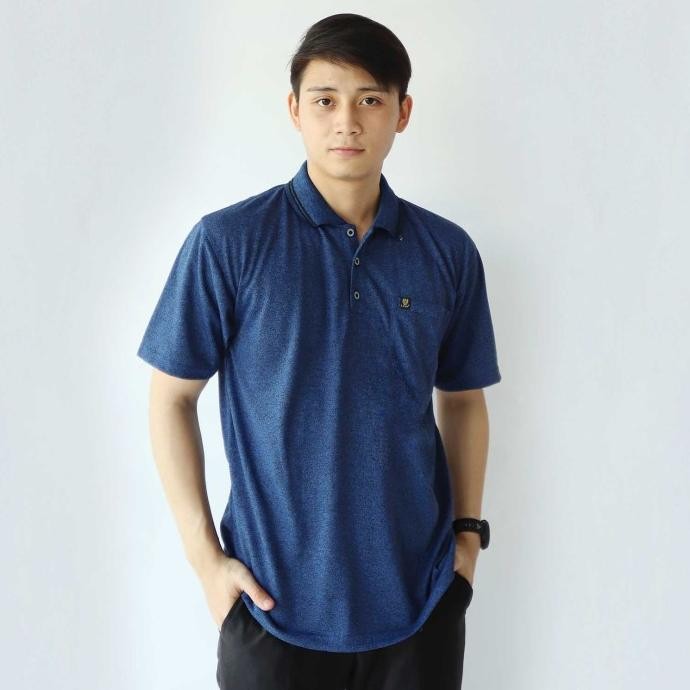 Murah Kaos Kerah Pria Saku Dewasa Lengan Pendek Bahan Katun Twiss