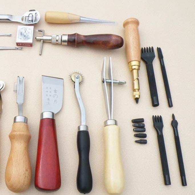 

Baru Junetree Peralatan Seni Diy Kulit 18 In 1 Leather Craft Premium