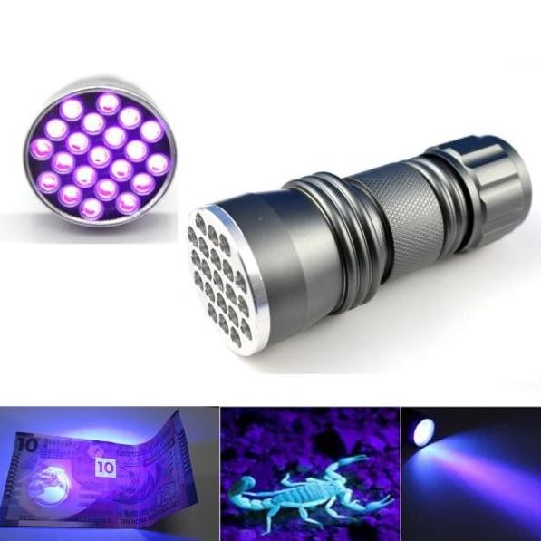 """] senter mini led UV deteksi periksa hologram uang upal kotoran binatang senter saku pocket ultra