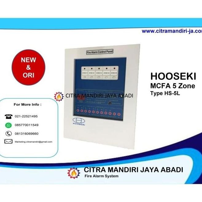 %$%$%$%$] DISKON Master Control Panel Fire Alarm 5 Zone Hooseki MCFA PANEL