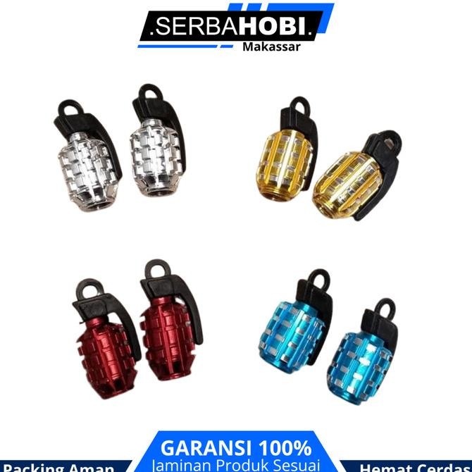 ] Pentil Ban Model BOM 2pcs/AksesoriS Karakter Keren untuk Sepeda/Tutup Pentil Sepeda