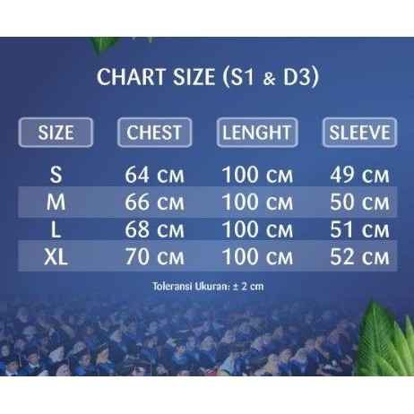 (Good) PAKET TOGA WISUDA S1/ DIPLOMA IPB UNIVERSITY