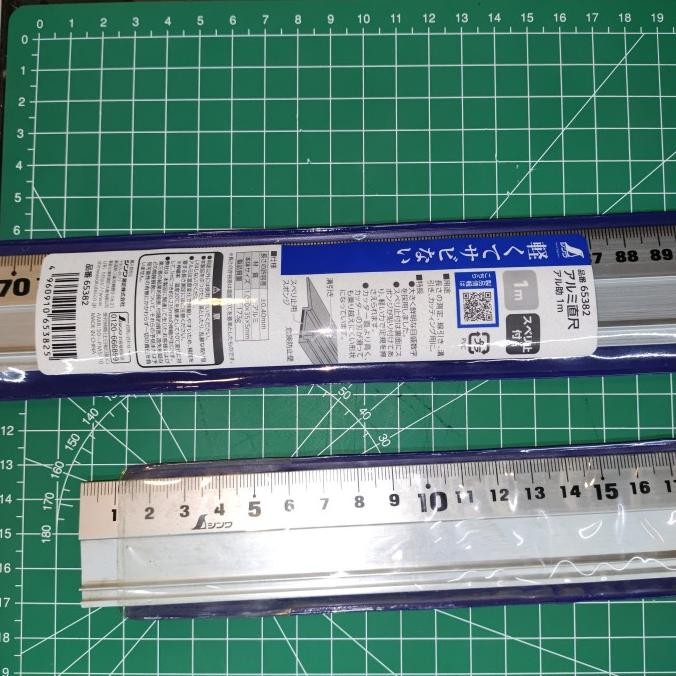 

BEBAS ONGKIR - SHINWA Penggaris Anti Slip 1000mm 1M Aluminum Cutting Guide 65382