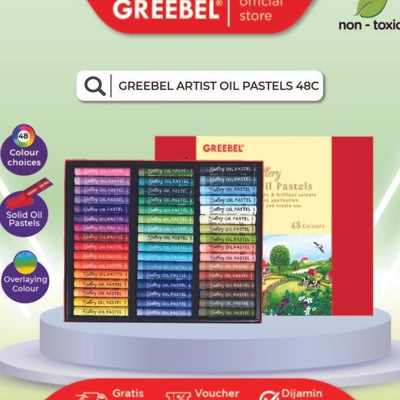 

Greebel Artist Oil Pastel 48 Warna / Greebel Crayon Artist 48 Warna