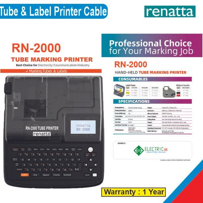 

TERLARIS - Marker Tube & Label Printer renatta RN-2000