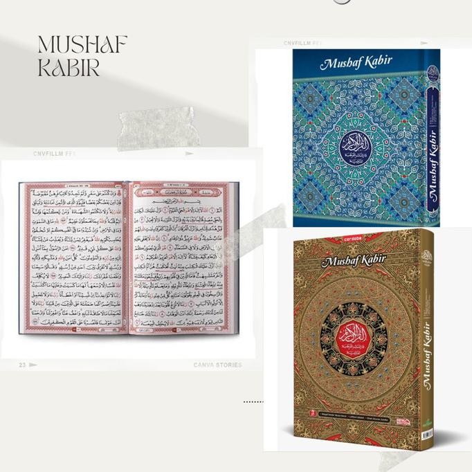 (Al Quran Lansia Dan Tanda Berhenti) Mushaf Kabir "Cordoba" A3