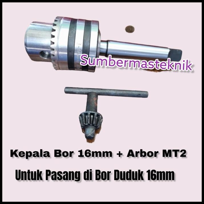 Arbor Set Chuck Bor 16Mm Untuk Bor Duduk 16Mm Kepala Bor Duduk 16Mm