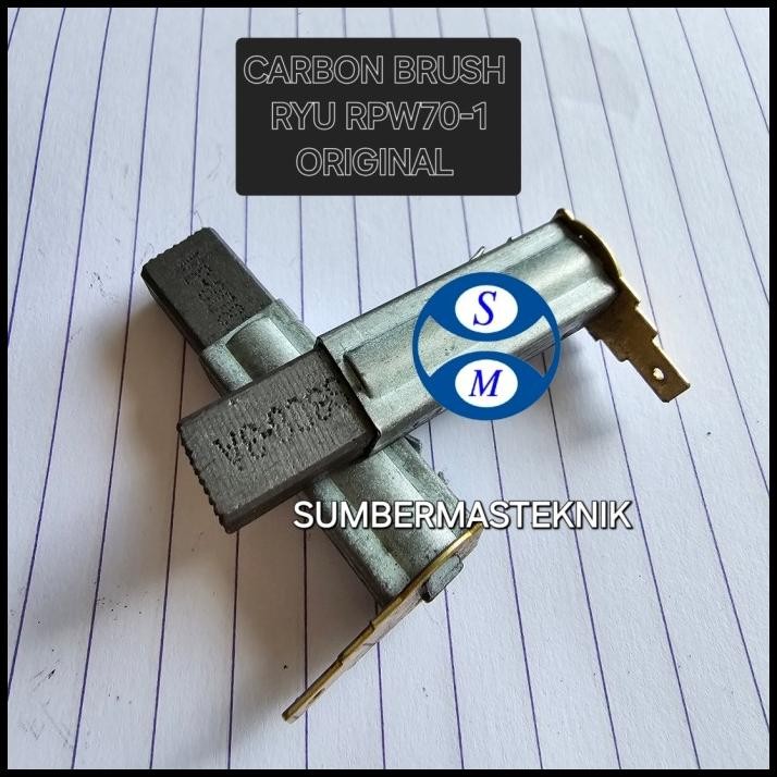 Carbon Brush Ryu Rpw70-1 Arang Mesin Jet Cleaner Ryu Rpw 70-1 Original