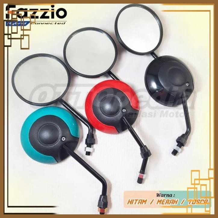[BSM] KACA SPION BULAT YAMAHA FAZZIO / FINO 125 TANGKAI PENDEK VARIASI 1SET