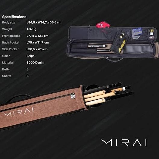 Murah SOFTCASE MIRAI 3X5 - TAS BILLIARD MIRAI Non COD