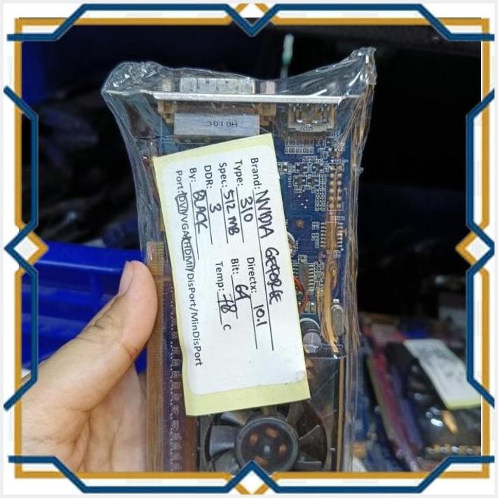 [biz] nvidia geforce 310 512mb 64bit ddr3 dvi - hdmi vga card