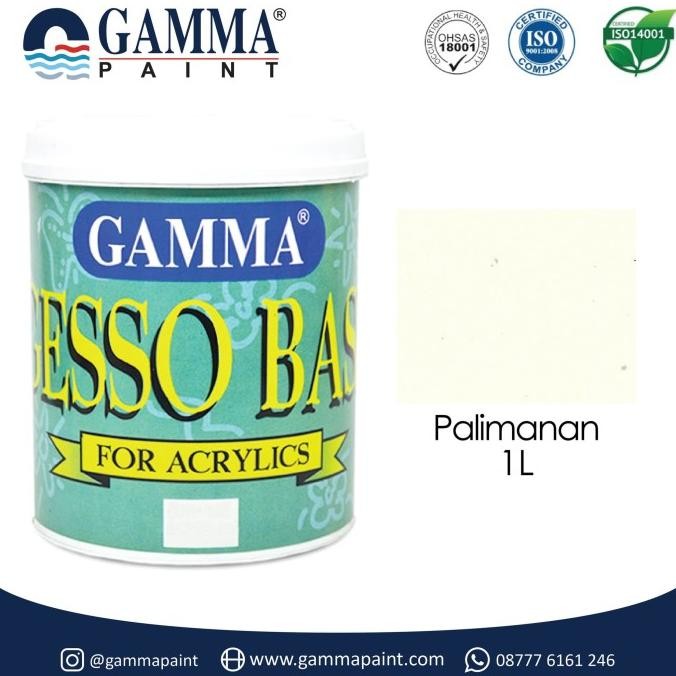 

Baru Gamma Gesso Base - Palimanan - Cat Tembok Full Acrylic Semi Gloss 1L Premium
