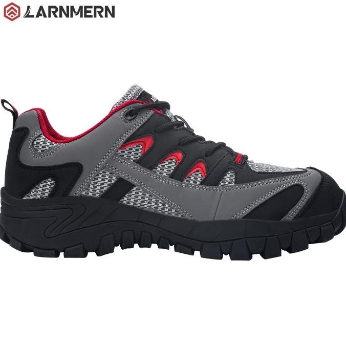 Larnmern Safety Shoes Mens Sneakers Steel Toe Anti-Slip Work Shoes Hiking Boots Pria Wanita Lm170128