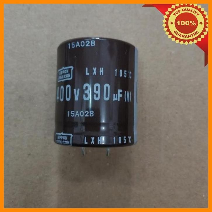 [JIM] ELCO 390UF 400V NIPPON / CAPASITOR ELCO 390UF 400V / 390 UF 400 V