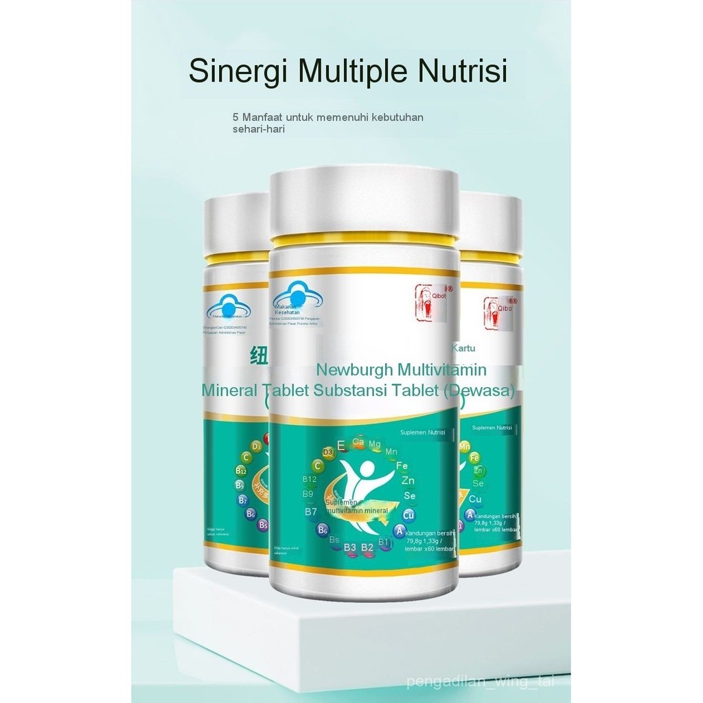 Suplemen dengan beragam vitamin dan mineral/Suplemen Nutrisi untuk Dewasa dan Lansia