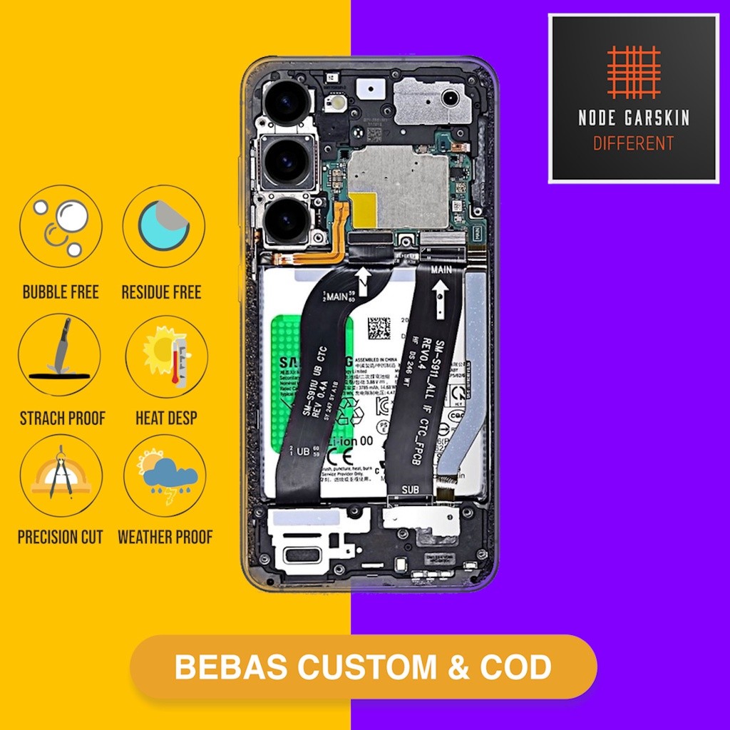 

*PromoGet2* Samsung S23 5g Teardown Kode Ecl Stiker Garskin HP/Case Custom Dan COD