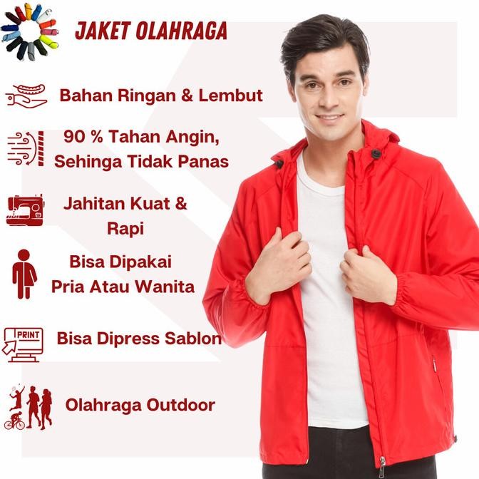 Murah Jaket OlahragaParasut Wanita Buat Lari Non COD