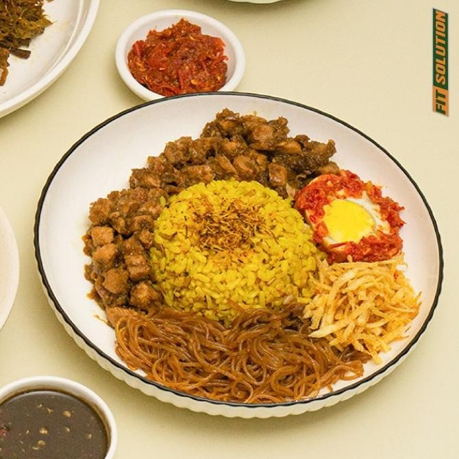 

(Good) Low Cal Nasi Kuning Ambon + Ayam Kecap (Chicken Breast) | Healthy Prep Meal Catering Diet