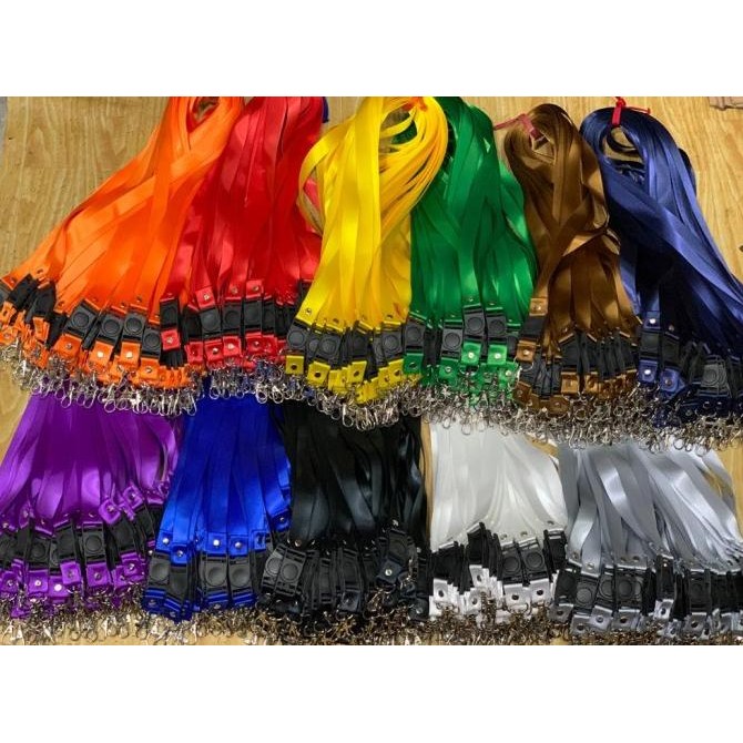 

NEW Tali Id card lanyard/nametag polosan 2cm isi 50 pcs