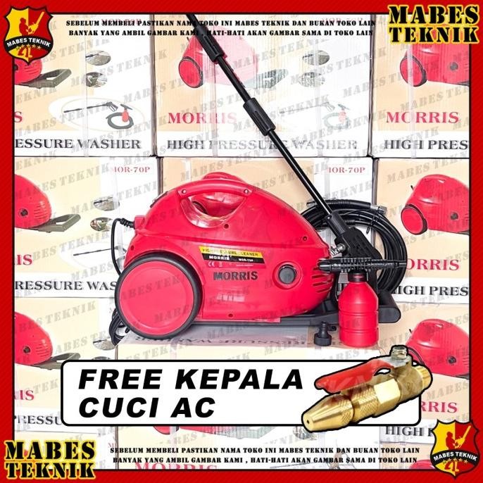 NEW MORRIS MESIN CUCI AC 70P / STEAM AC / JET CLEANER MOR-70P MORRIS 70 P