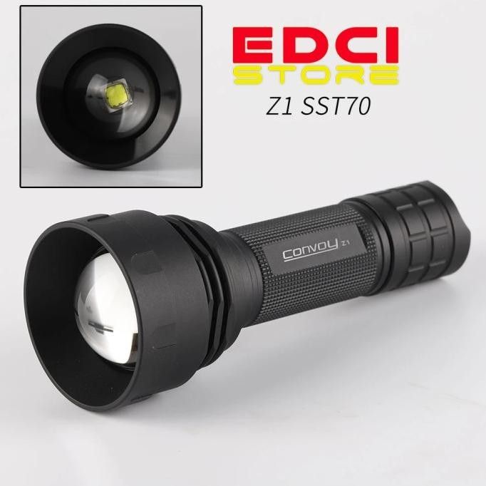 Senter Zoom Convoy Z1 SST70 12 Group 3000 Lumens tera