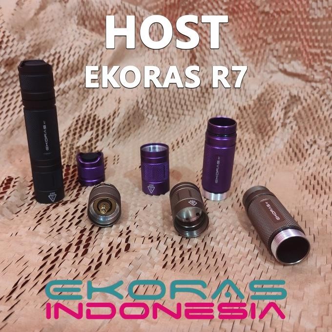 Host Senter Ekoras R7 - Cangkang Senter Ekoras R7 Tanpa LED dan Driver tera