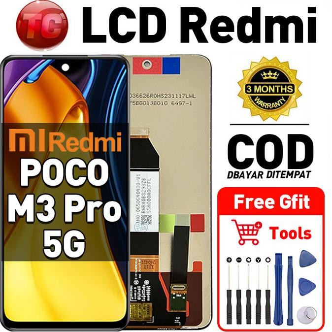 Original Lcd Redmi Poco M3 PRO 5G fullset ori asli Layar hp touchscreen Sentuh Versi Tinggi COD SAMD