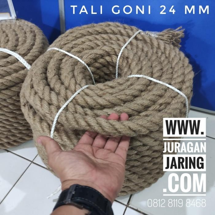 

Tali tambang Goni 24 mm jute sisal Dadung besar METER-an