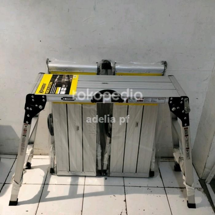 Tangga Steger Krisbow Tangga Platform Lipat Portabel 80 Cm