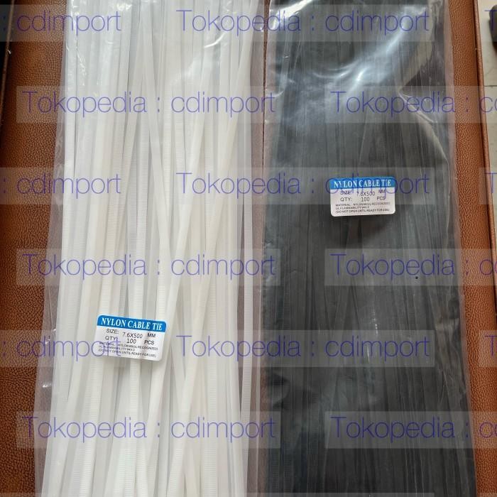Kabel Tie 7,6 x 50cm Cable Ties Nylon 7.6 x 500 mm Hitam Putih