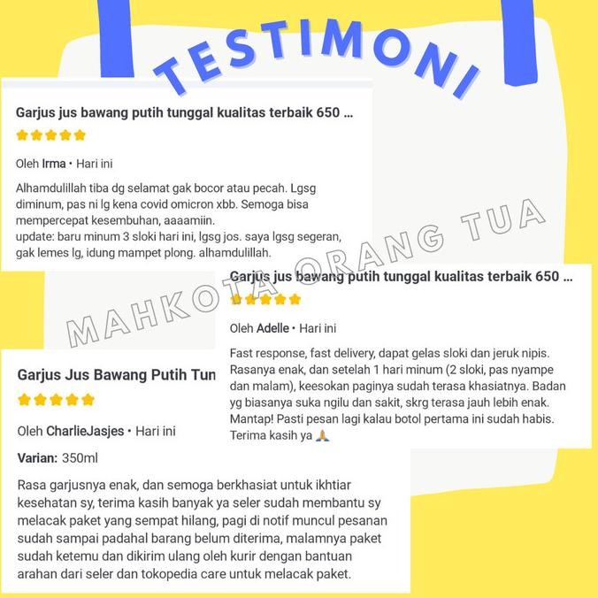 

Garjus Herbal Jamu Bawang Putih Tunggal Kualitas Super Terbaik 350 Ml