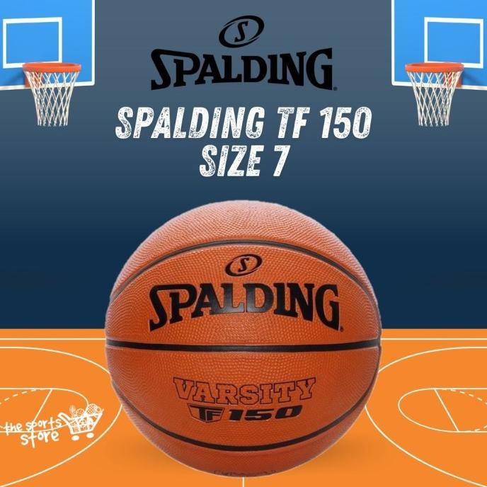 Bola Basket Spalding Tf-150 / Tf150 / Tf 150  Size 7 Rubber Outdoor Co