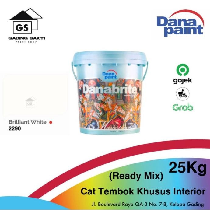 Cat Tembok Danapaint Danabrite Brilliant White / BW Pail 25KG