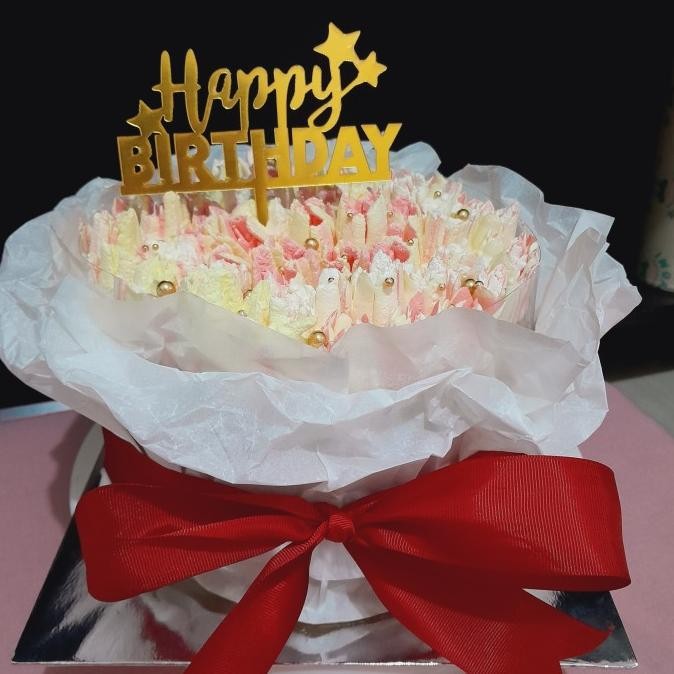 

chiffon flower bouquet cake / kue buket bunga / flower cake Terlaris