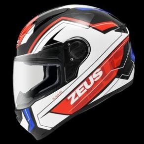 Sale Zeus 811 Plasma White Red Blue Putih Merah Biru Helm Fullface Import