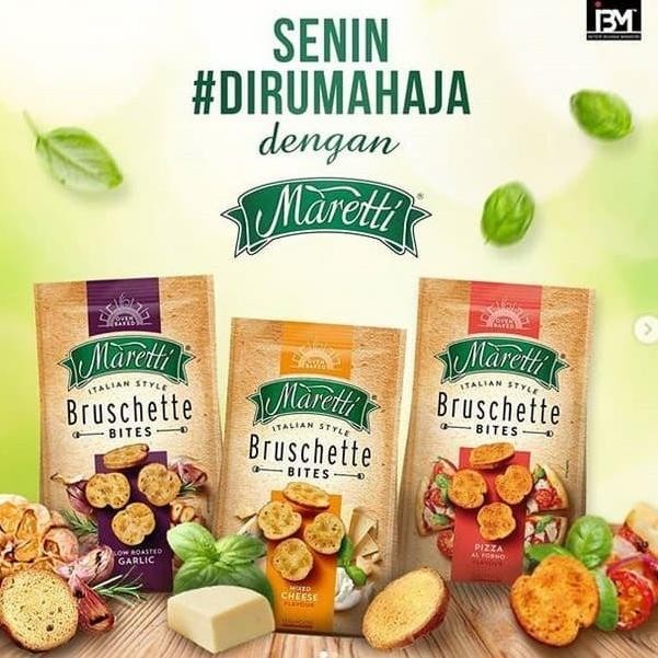 

(Good) Maretti Bruschette Bites / Chips Snack Roti Kering Impor 70gr