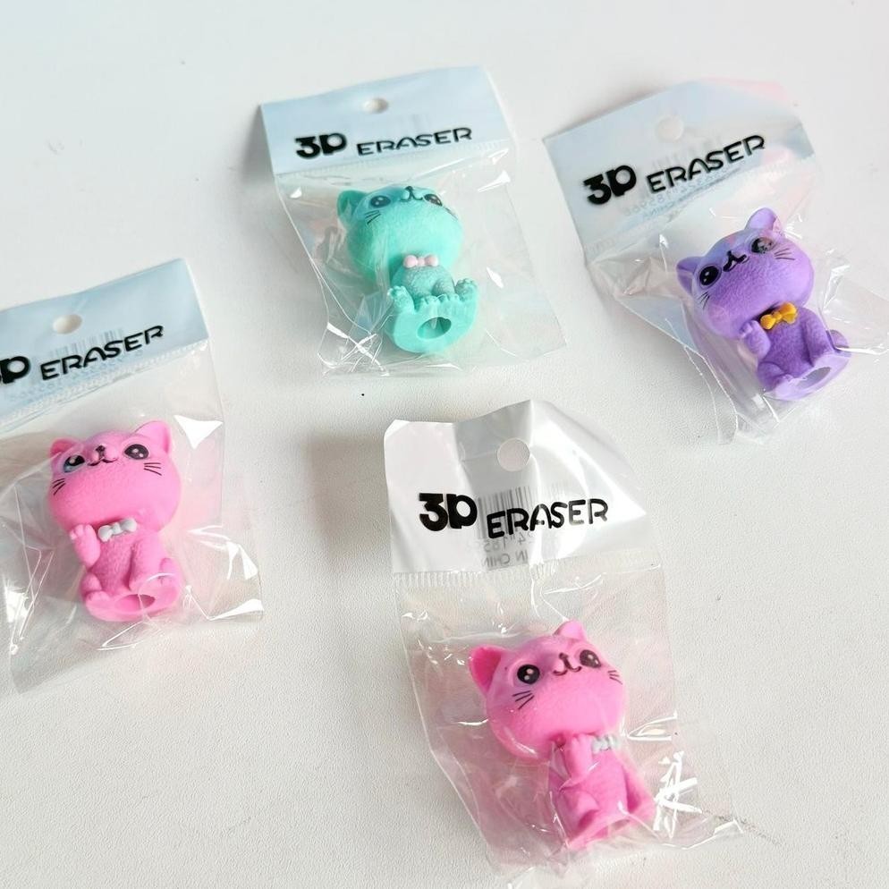 

uj-32 ERASER 3D CHARACTER STATIONERY penghapus 3 d shape lucu Termurah