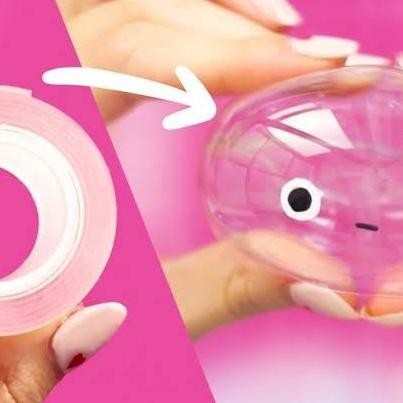 

aw-96 DIY BUBBLE DOUBLE TAPE UNTUK squeeze toys pencetan nano squish Premium