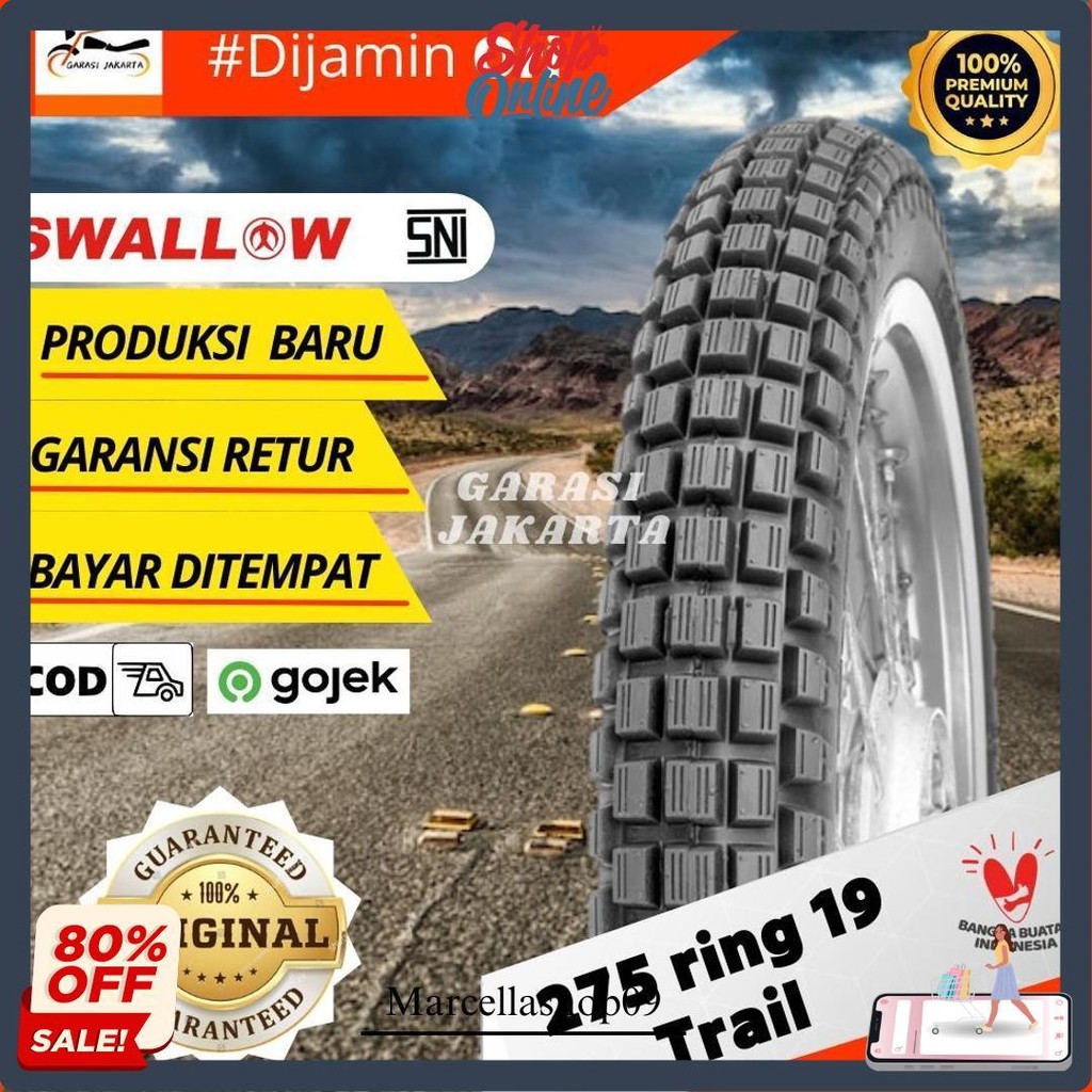 Ban Luar Motor Ring 19 275 Ban Trail Tahu Ring 19 275 Swallow Klx Crf Cod